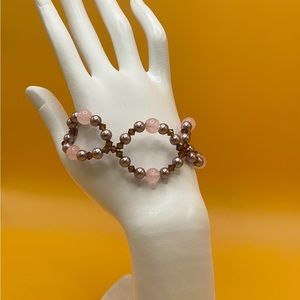Handmade Venus Collection Rose Quartz Bracelet